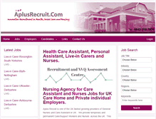 Tablet Screenshot of aplusrecruit.com